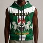 Personalised Nigeria Sleeveless Zip Hoodie Naija In My Heart