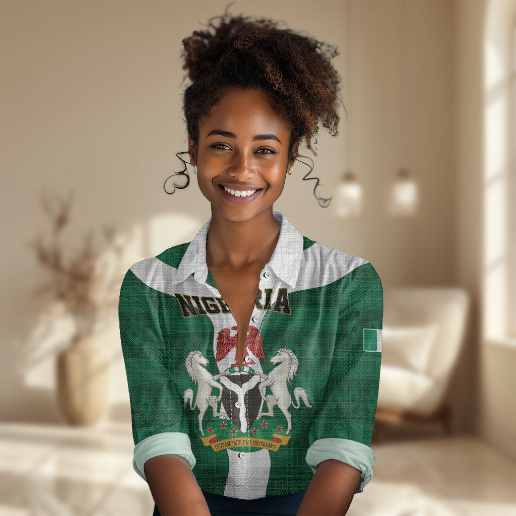 Personalised Nigeria Women Casual Shirt Naija In My Heart