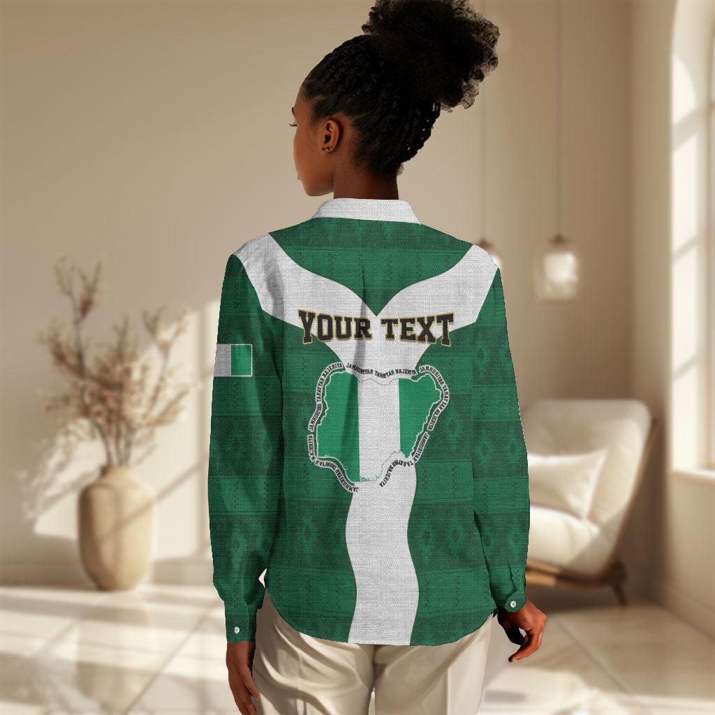 Personalised Nigeria Women Casual Shirt Naija In My Heart