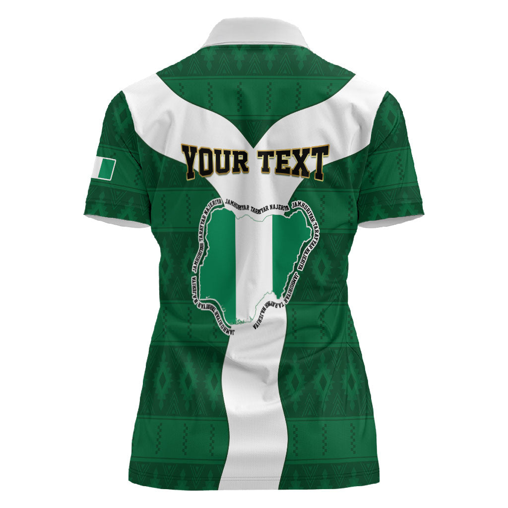 Personalised Nigeria Women Polo Shirt Naija In My Heart