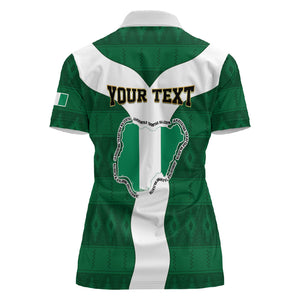 Personalised Nigeria Women Polo Shirt Naija In My Heart