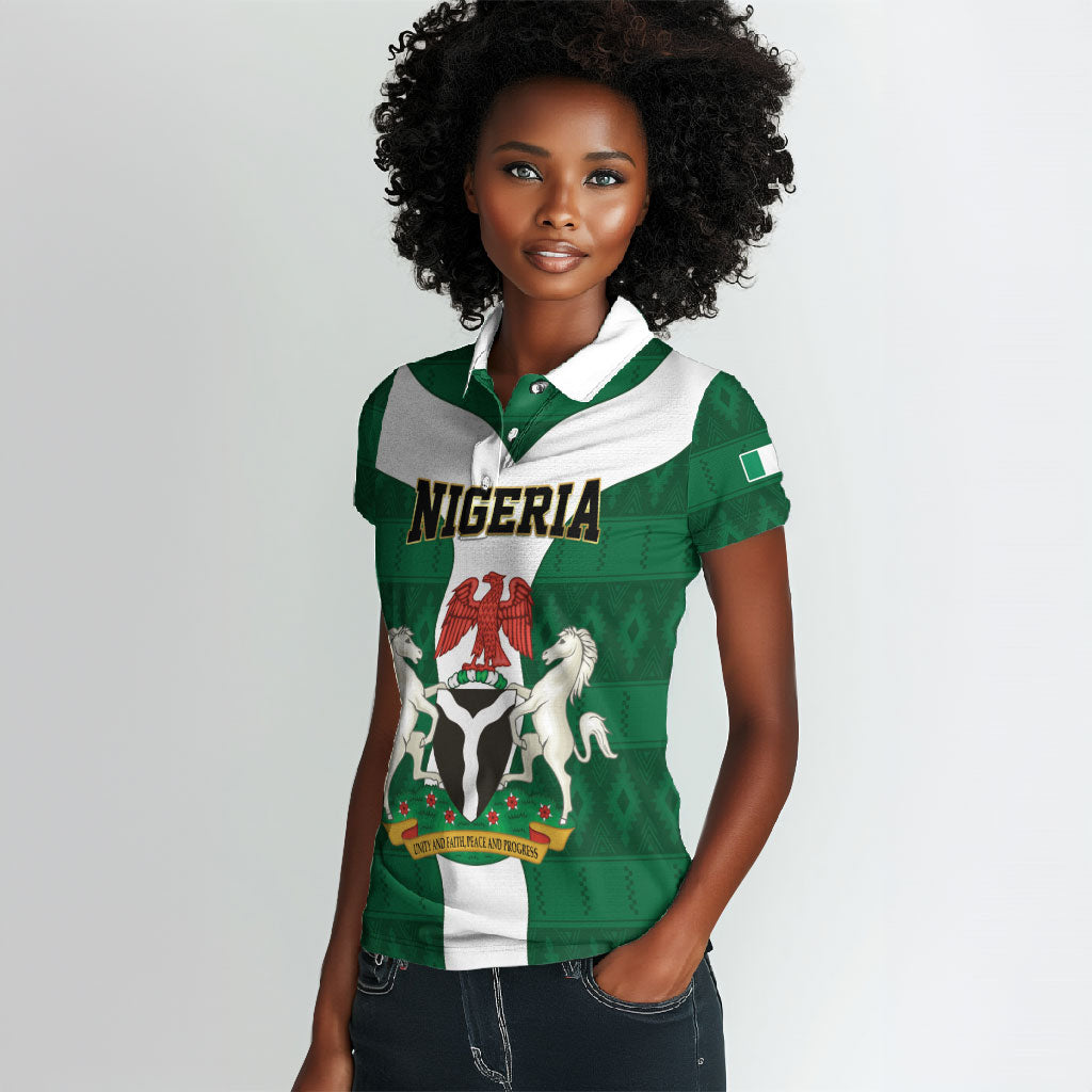 Personalised Nigeria Women Polo Shirt Naija In My Heart