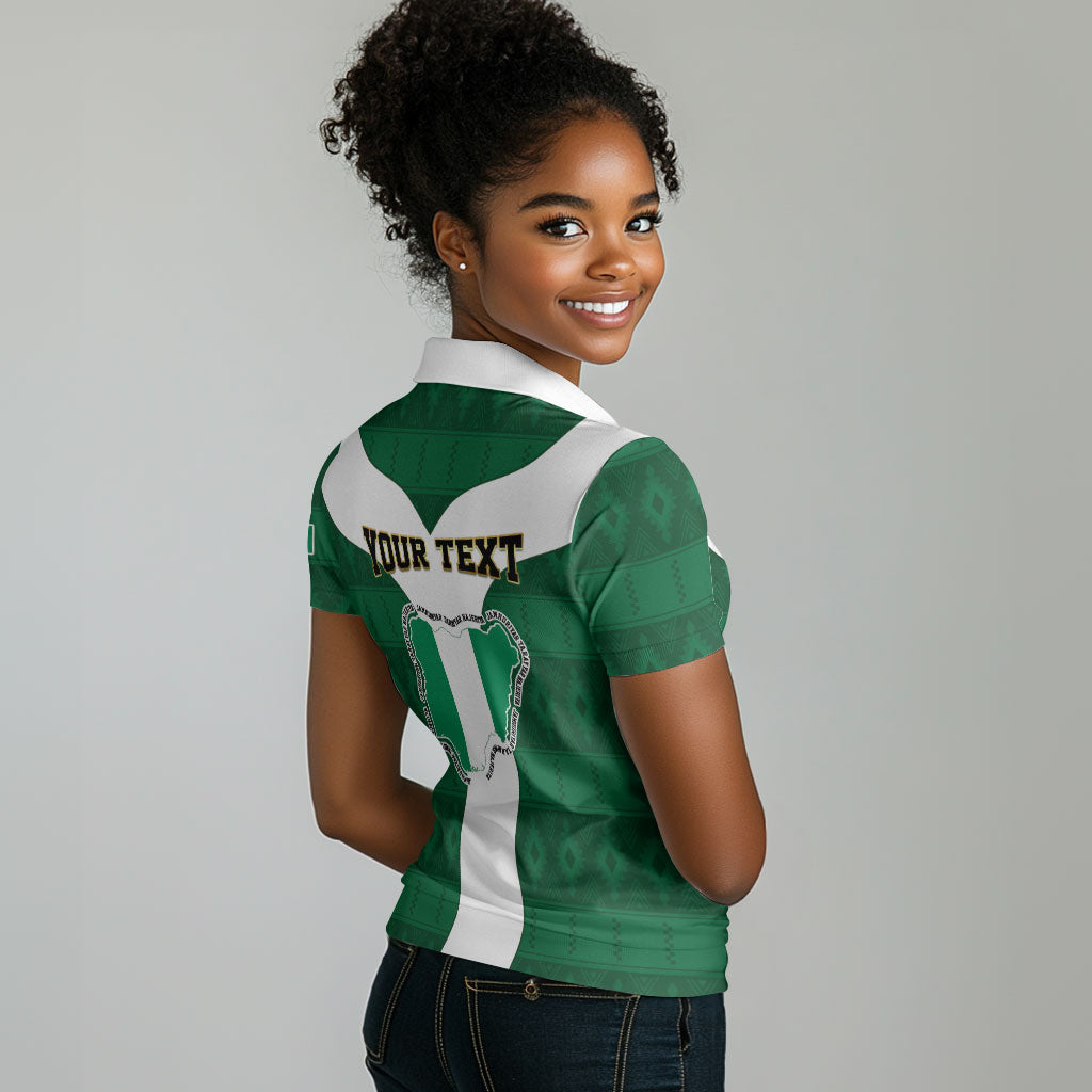 Personalised Nigeria Women Polo Shirt Naija In My Heart