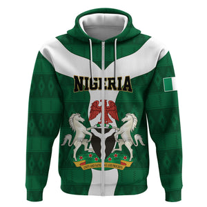 Personalised Nigeria Zip Hoodie Naija In My Heart