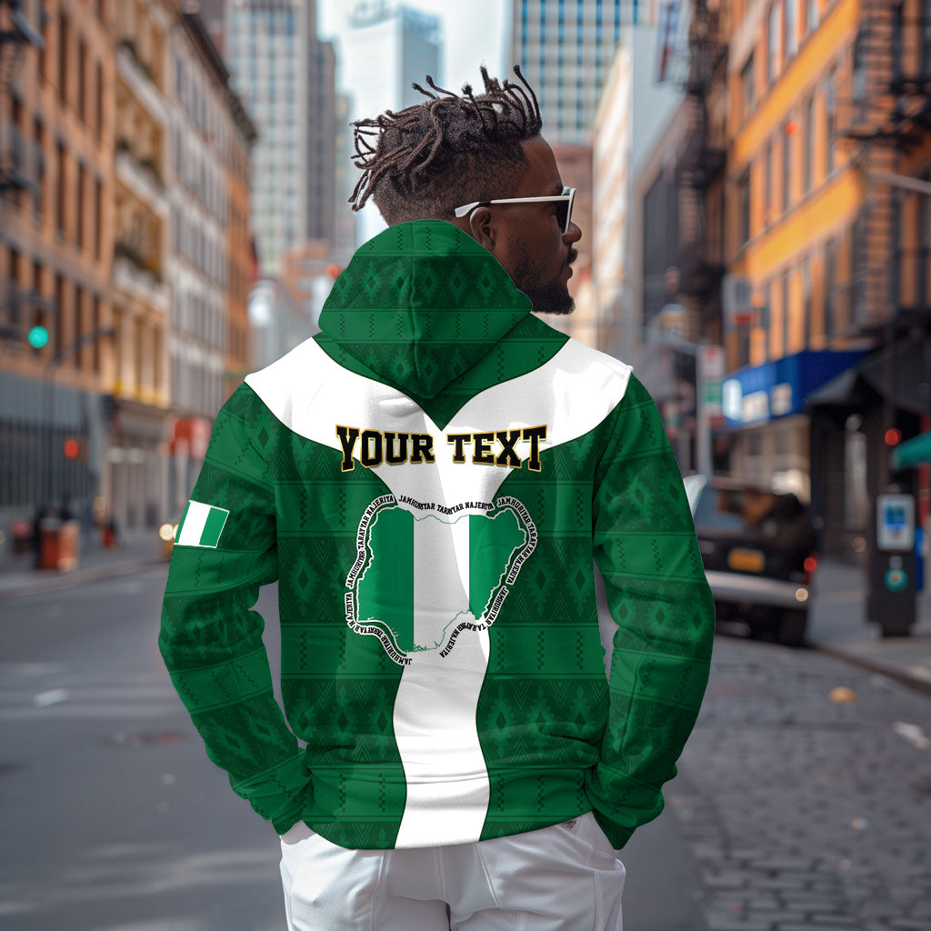 Personalised Nigeria Zip Hoodie Naija In My Heart