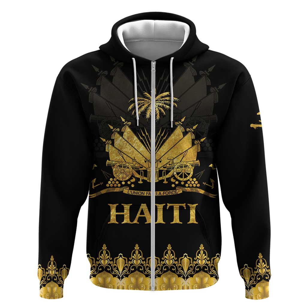 Haiti Neg Marron Hoodie Lespwa pa anyen san aksyon - Gold