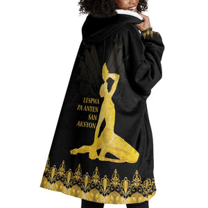 Haiti Neg Marron Wearable Blanket Hoodie Lespwa pa anyen san aksyon - Gold