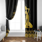 Haiti Neg Marron Window Curtain Lespwa pa anyen san aksyon - Gold