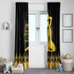 Haiti Neg Marron Window Curtain Lespwa pa anyen san aksyon - Gold