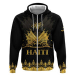 Haiti Neg Marron Zip Hoodie Lespwa pa anyen san aksyon - Gold