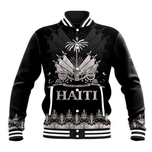 Haiti Neg Marron Baseball Jacket Hope is Nothing Without Action - Silver