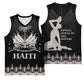 Haiti Neg Marron Basketball Jersey Hope is Nothing Without Action - Silver - African Pride