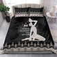 Haiti Neg Marron Bedding Set Hope is Nothing Without Action - Silver