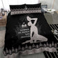 Haiti Neg Marron Bedding Set Hope is Nothing Without Action - Silver