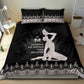 Haiti Neg Marron Bedding Set Hope is Nothing Without Action - Silver