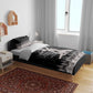 Haiti Neg Marron Bedding Set Hope is Nothing Without Action - Silver