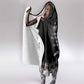 Haiti Neg Marron Hooded Blanket Hope is Nothing Without Action - Silver