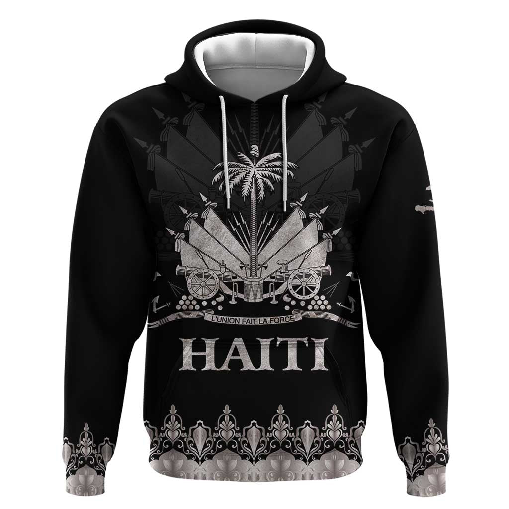 Haiti Neg Marron Hoodie Hope is Nothing Without Action - Silver