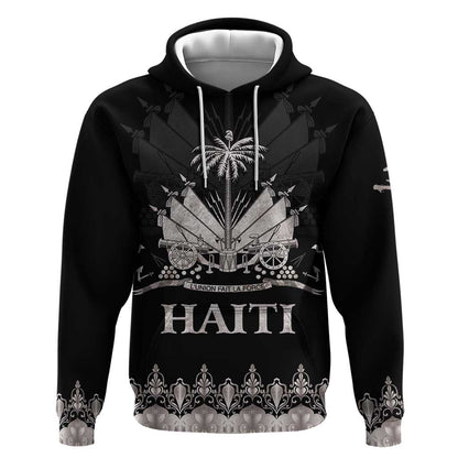 Haiti Neg Marron Hoodie Hope is Nothing Without Action - Silver