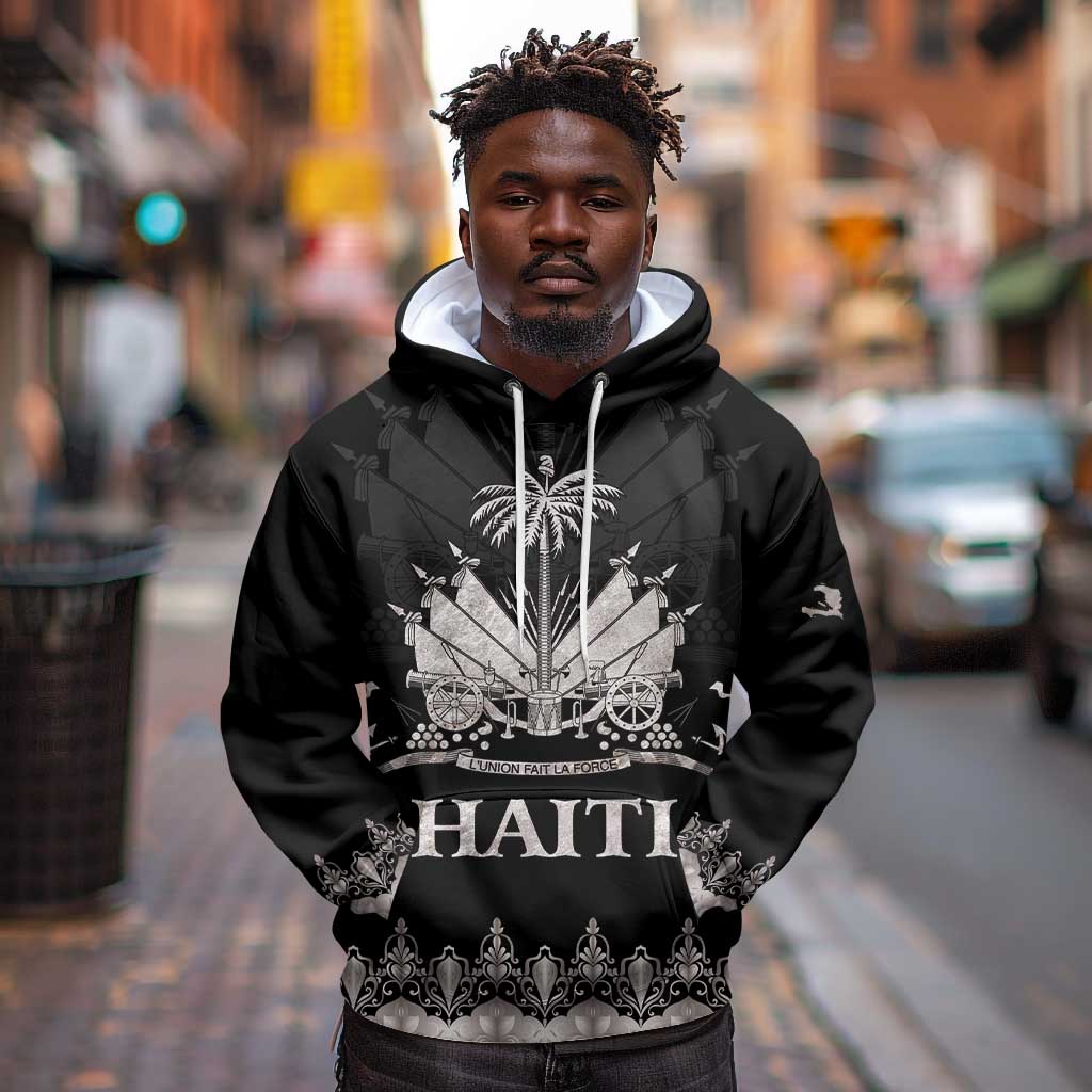 Haiti Neg Marron Hoodie Hope is Nothing Without Action - Silver