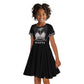 Haiti Neg Marron Kid Short Sleeve Dress Hope is Nothing Without Action - Silver