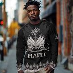 Haiti Neg Marron Long Sleeve Shirt Hope is Nothing Without Action - Silver