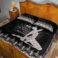 Haiti Neg Marron Quilt Bed Set Hope is Nothing Without Action - Silver