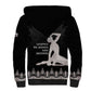 Haiti Neg Marron Sherpa Hoodie Hope is Nothing Without Action - Silver