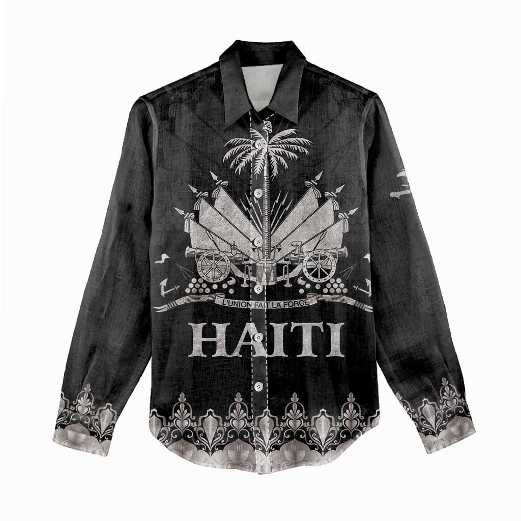 Haiti Neg Marron Women Casual Shirt Hope is Nothing Without Action - Silver LT01