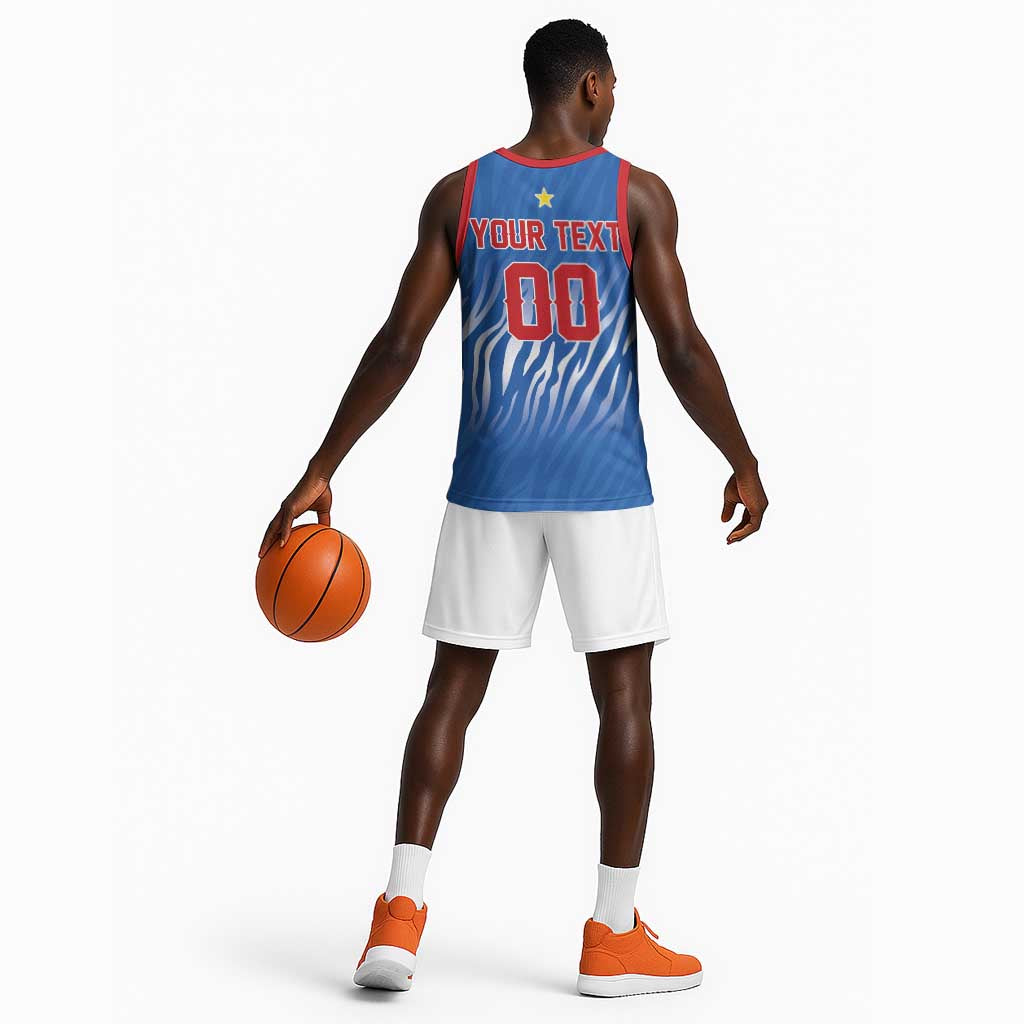 Custom Football 2026 DR Congo Leopards Basketball Jersey Warriors of the Equator