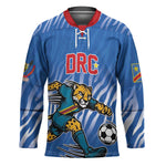 Custom Football 2026 DR Congo Leopards Hockey Jersey Warriors of the Equator