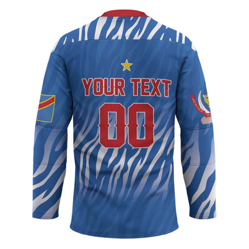 Custom Football 2026 DR Congo Leopards Hockey Jersey Warriors of the Equator
