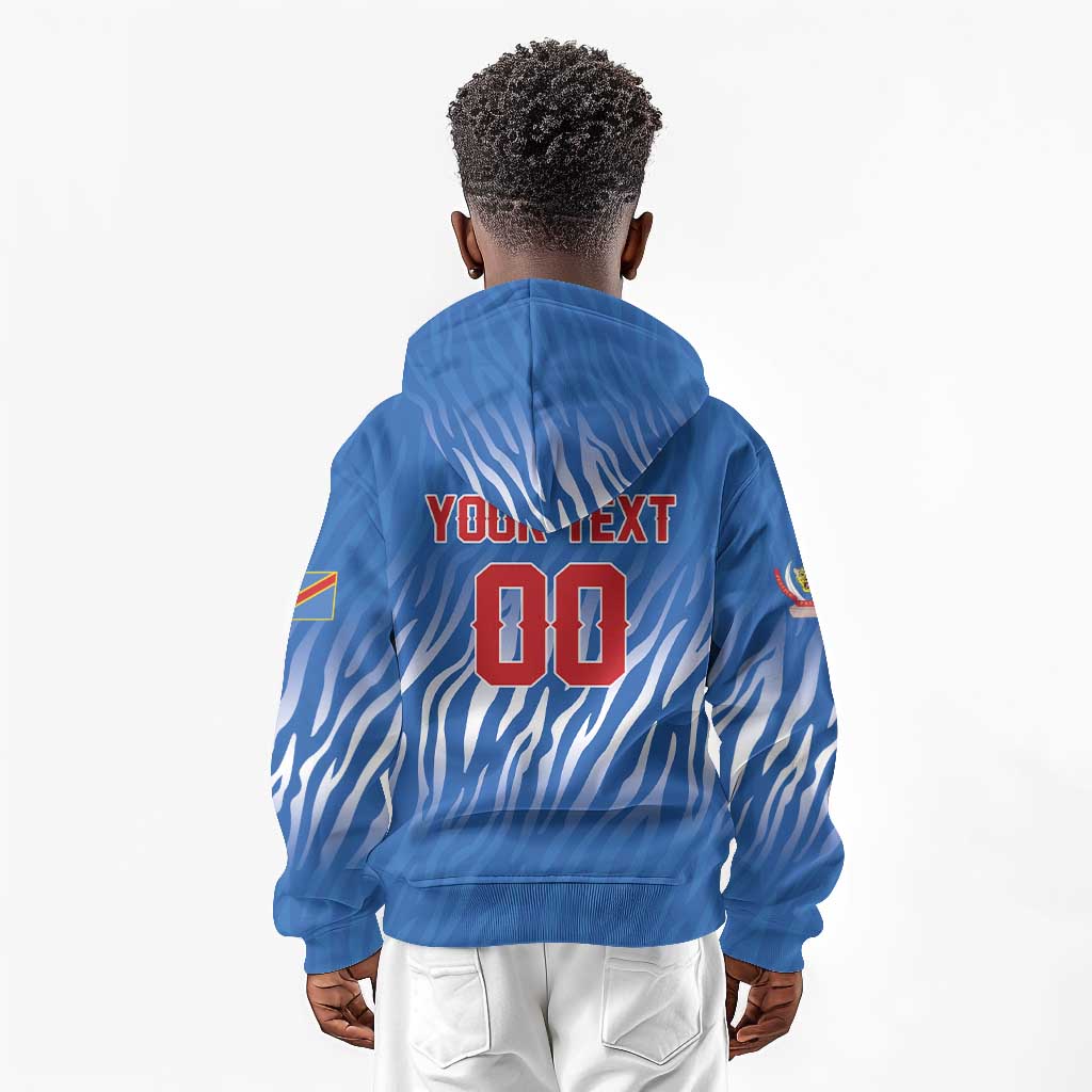 Custom Football 2026 DR Congo Leopards Kid Hoodie Warriors of the Equator