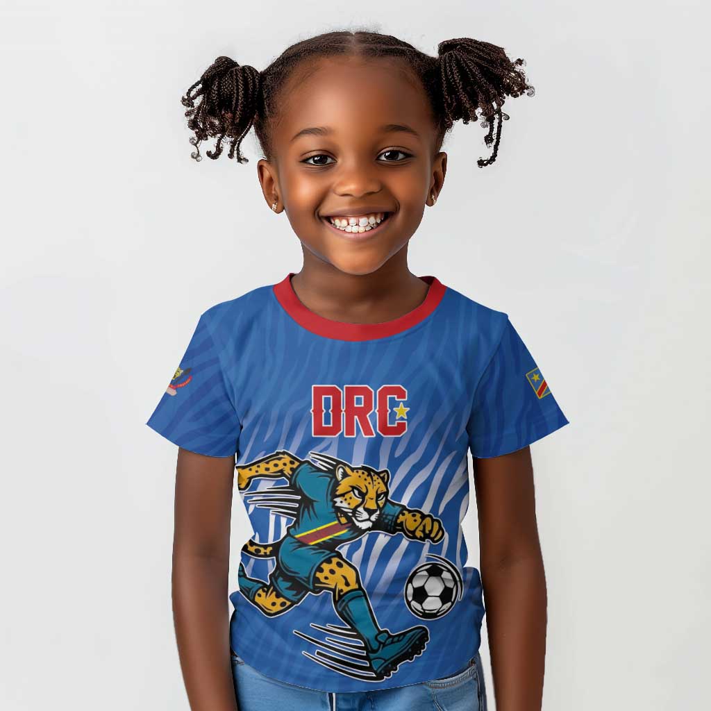 Custom Football 2026 DR Congo Leopards Kid T shirt Warriors of the Equator