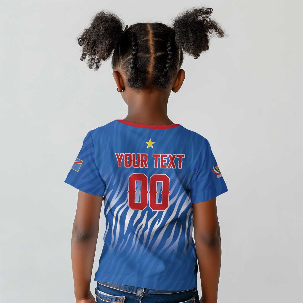 Custom Football 2026 DR Congo Leopards Kid T shirt Warriors of the Equator