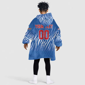 Custom Football 2026 DR Congo Leopards Kid Wearable Blanket Hoodie Warriors of the Equator