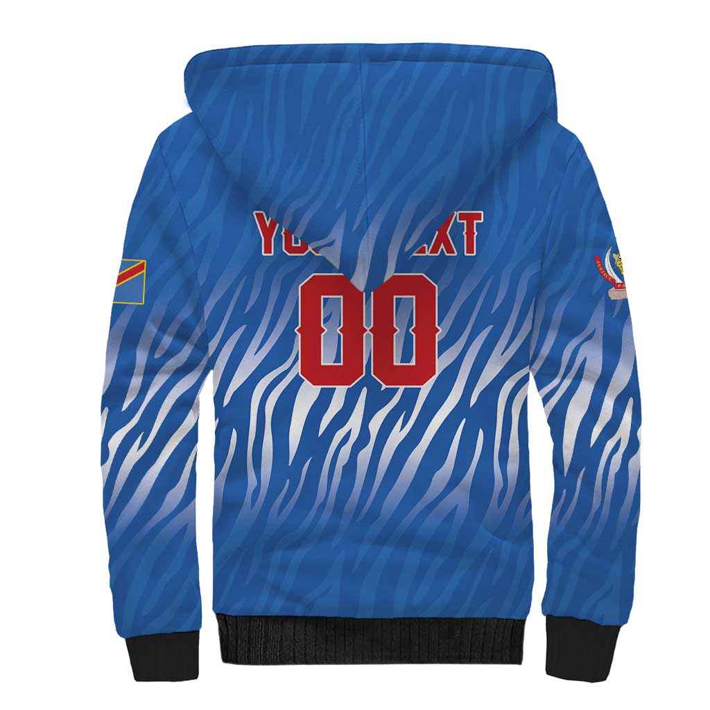 Custom Football 2026 DR Congo Leopards Sherpa Hoodie Warriors of the Equator