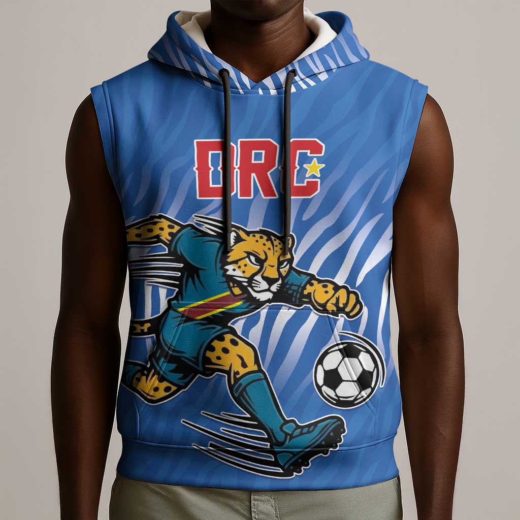 Custom Football 2026 DR Congo Leopards Sleeveless Hoodie Warriors of the Equator