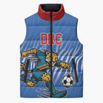 Custom Football 2026 DR Congo Leopards Sleeveless Puffer Jacket Warriors of the Equator