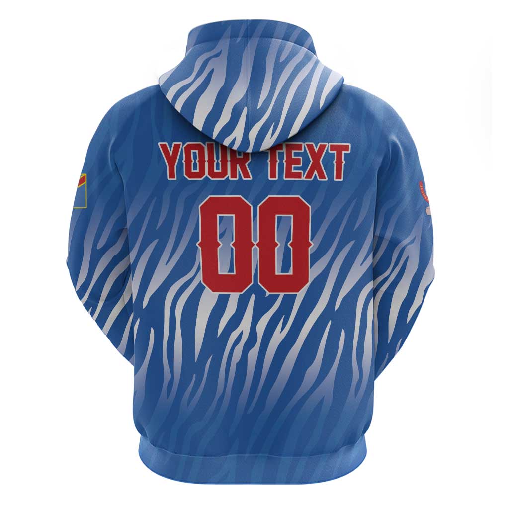 Custom Football 2026 DR Congo Leopards Zip Hoodie Warriors of the Equator
