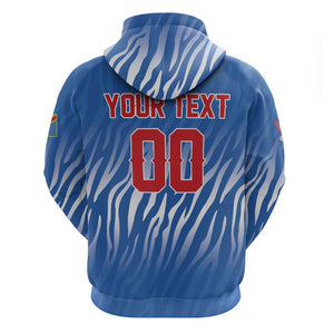 Custom Football 2026 DR Congo Leopards Zip Hoodie Warriors of the Equator