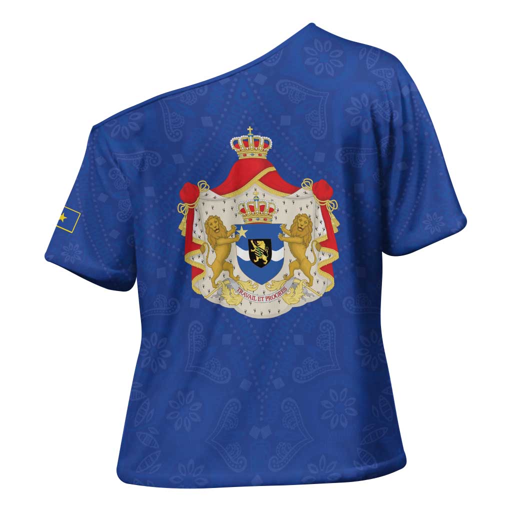 Congo Free State 1885-1908 Cross Shoulder Shirt Werk en voortgang
