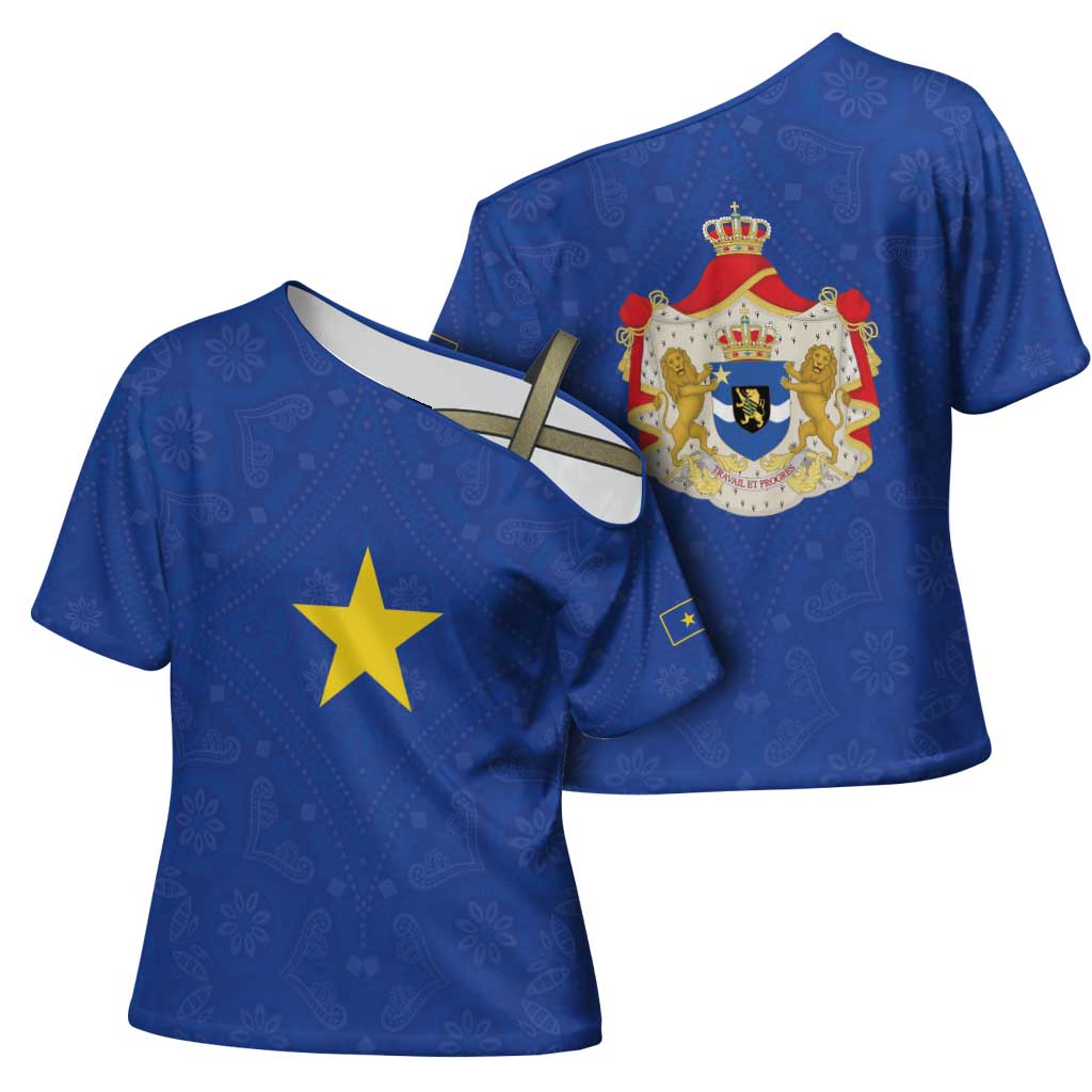 Congo Free State 1885-1908 Cross Shoulder Shirt Werk en voortgang