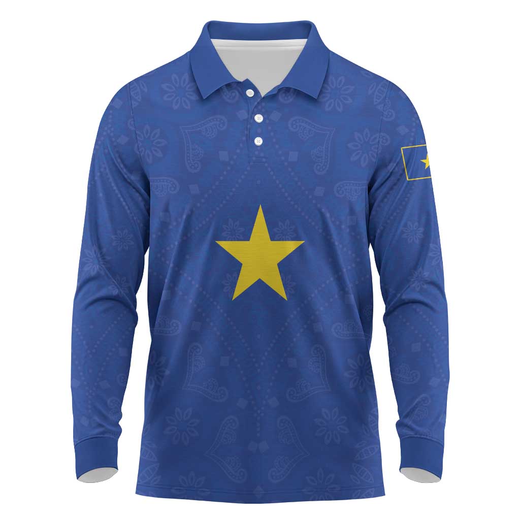 Congo Free State 1885-1908 Long Sleeve Polo Shirt Werk en voortgang