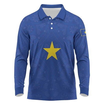 Congo Free State 1885-1908 Long Sleeve Polo Shirt Werk en voortgang