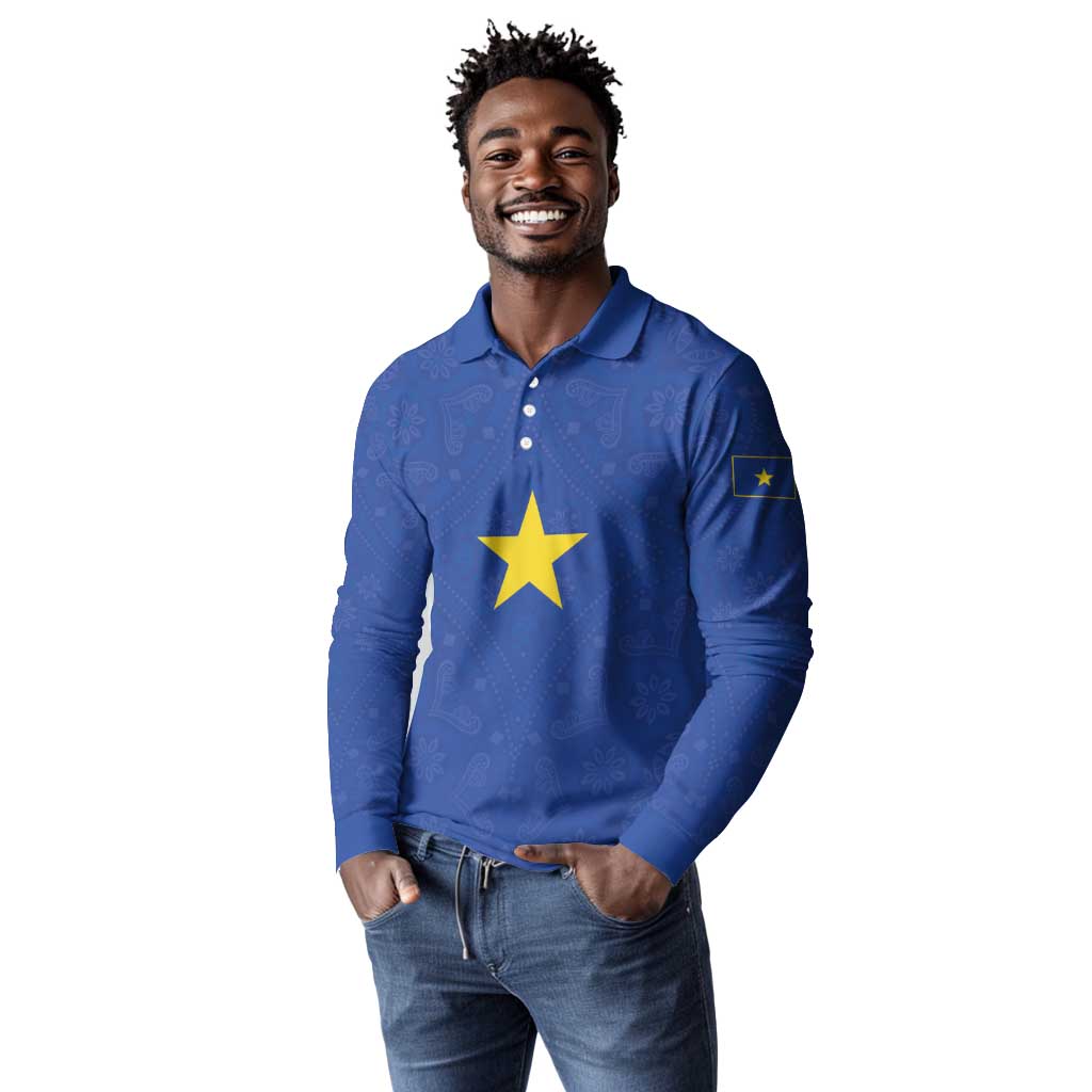 Congo Free State 1885-1908 Long Sleeve Polo Shirt Werk en voortgang