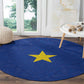 Congo Free State 1885-1908 Round Carpet Werk en voortgang