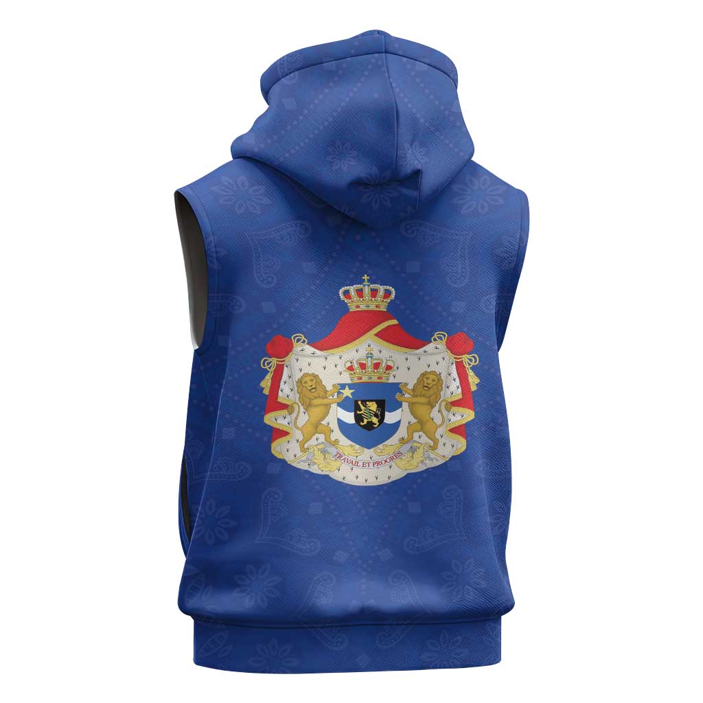 Congo Free State 1885-1908 Sleeveless Zip Hoodie Werk en voortgang