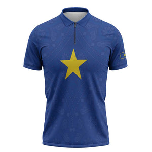 Congo Free State 1885-1908 Zipper Polo Shirt Werk en voortgang