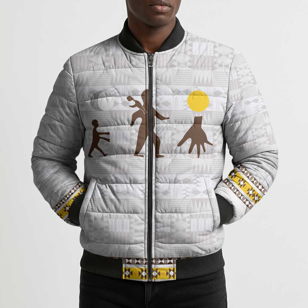 Personalized Kingdom of Kakongo Bomber Puffer Jacket Royal Stylized